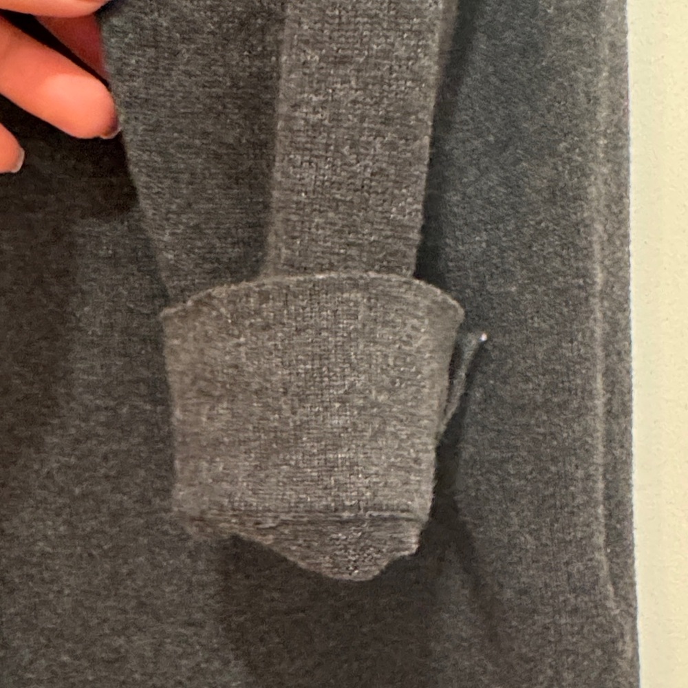 Wispr Medium Button Down Collar Sweater - Gray, O… - image 5